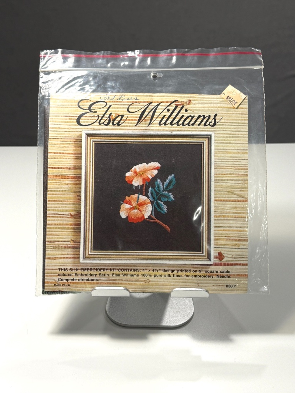 Vintage Elsa Williams Wild Roses Silk Embroidery Kit #03001